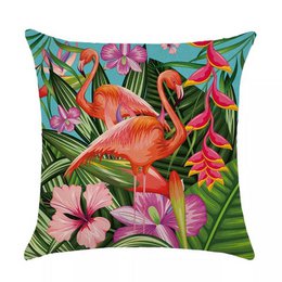 Cushion cover Amazon - Flamingos