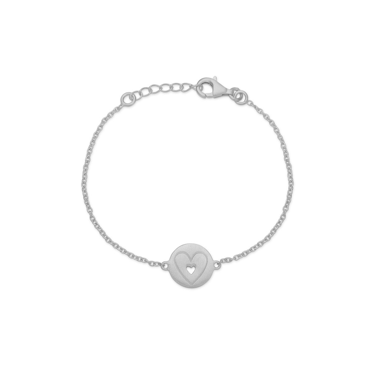 Ton coeur dans mon bracelet de coeur argent