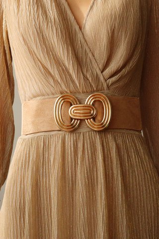 Ceinture femme élastique avec boucle dorée CF16