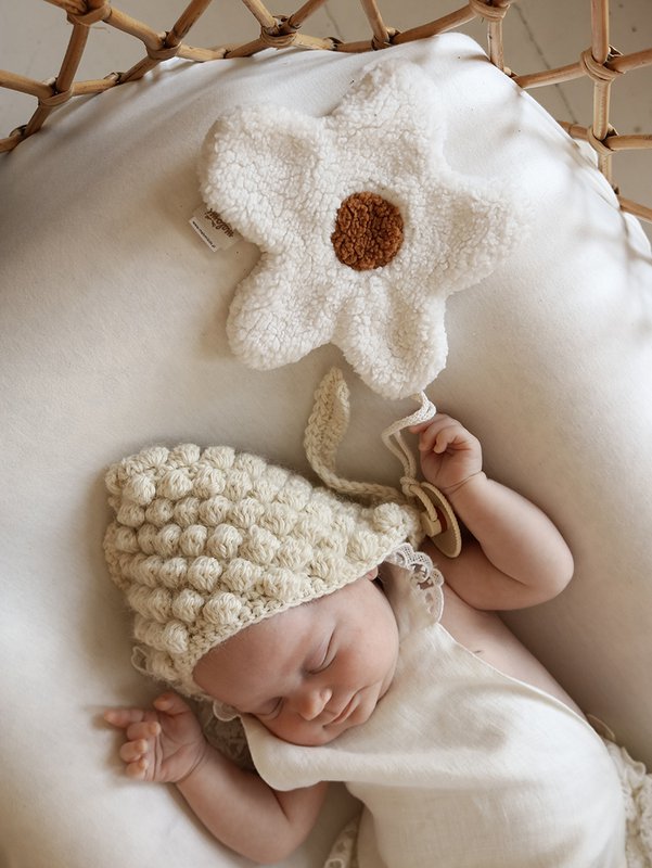 PACIFIER HOLDER/CUDDLY TOY DAISY