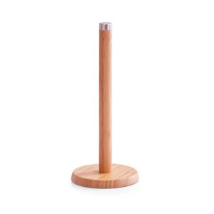 Keukenrolhouder, bamboe/RVS