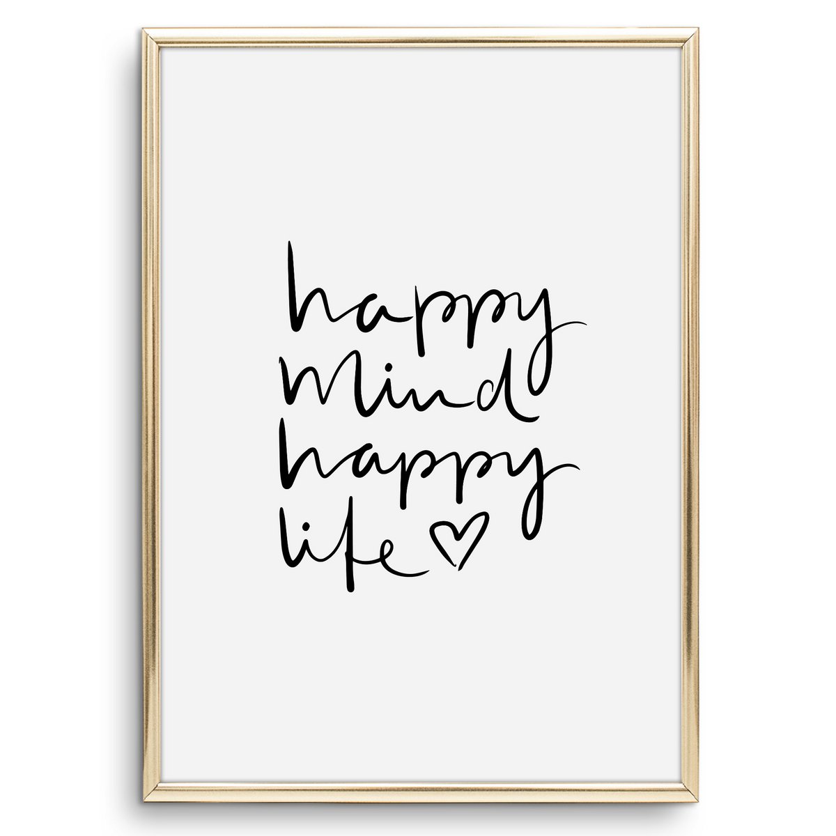 Poster: Happy mind happy life