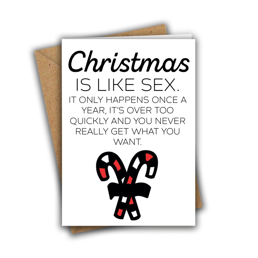 Funny Christmas is Like Sex Greeting Card