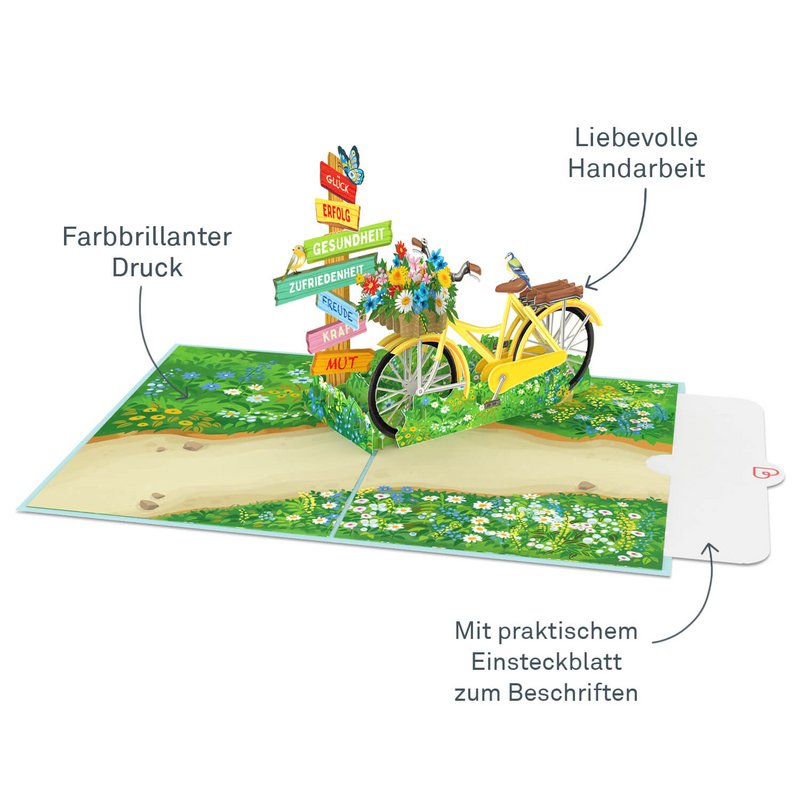 Gode ​​ønsker pop-up kort