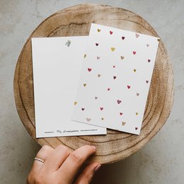 Ansichtkaart »Harten«, DIN A6, gerecycled papier