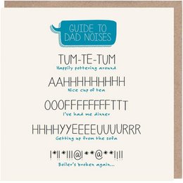 Guide To Dad Noises Card 