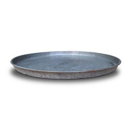 Large round metal tray