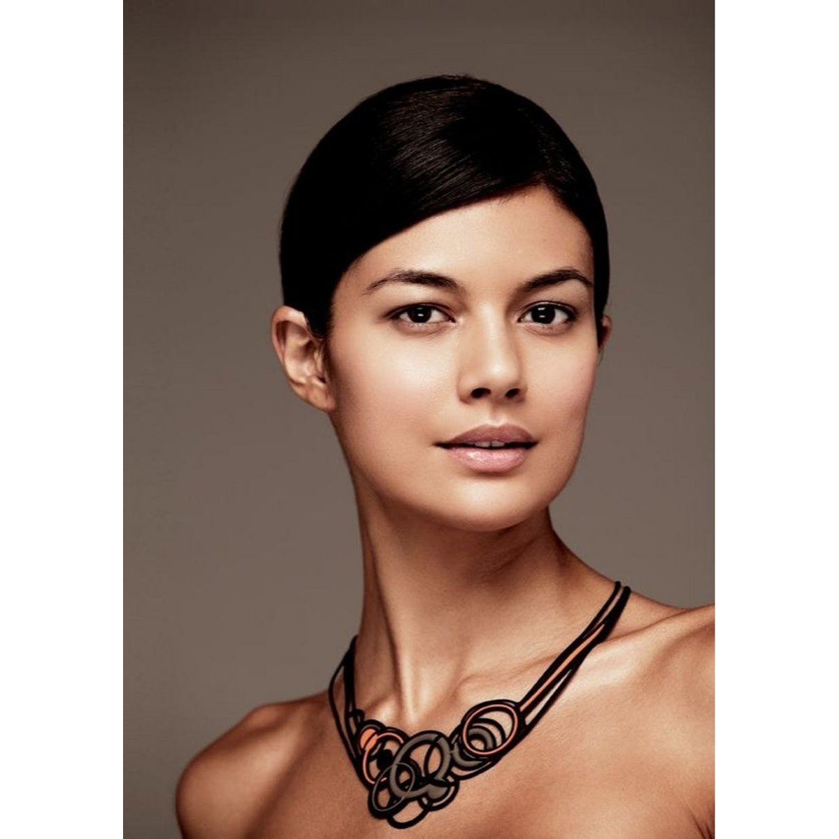 Collier Saturno naranja