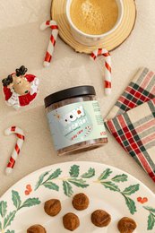 Candy Cane Juletrøfler Gavekrukke 130g | Pebermynte Holiday Chokolade