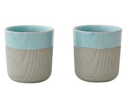 MU / Mini Cup 80ml hellblau - 2er Set