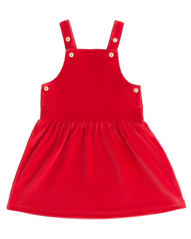 2625 ZR | Children sleek nickykleid - brick red
