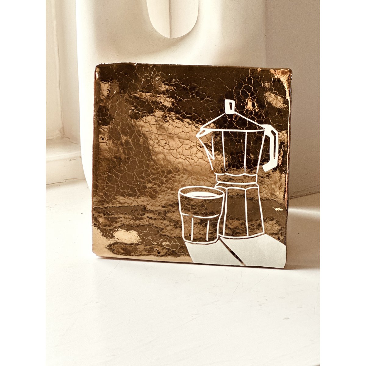 Tile Percolator Gold