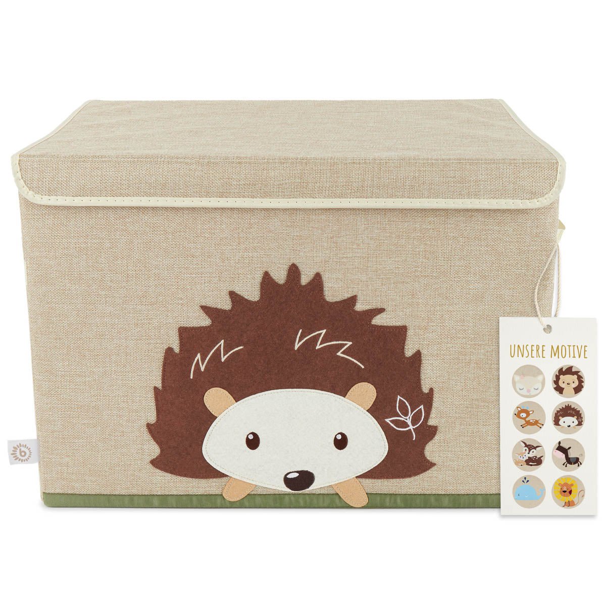 Storage box hedgehog with lid