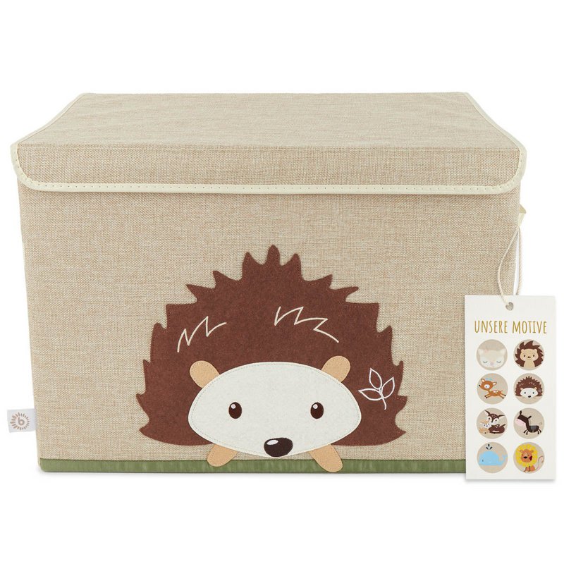 Storage box hedgehog with lid