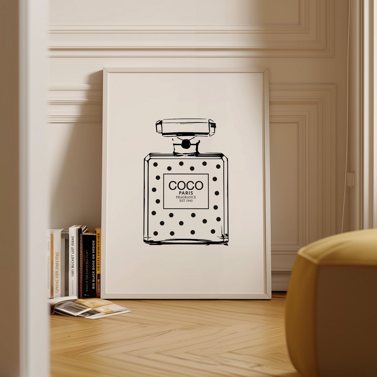 Poster: Coco Dotted Perfume Bottle
