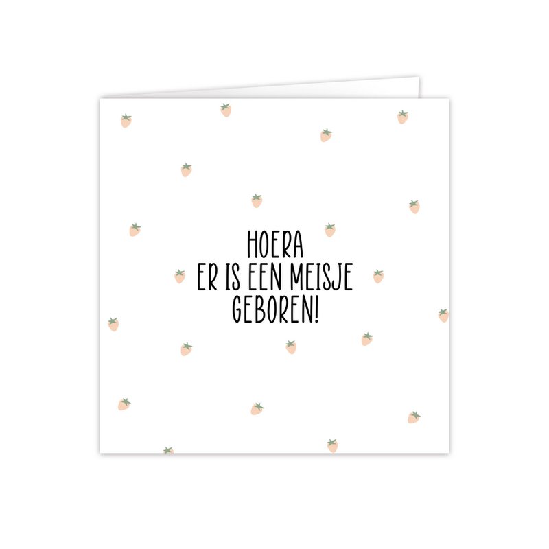 Greeting cards with envelope "Girl"