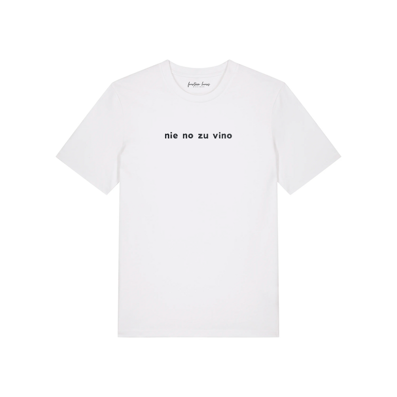 ALDRIG NEJ TIL VINO Unisex T-shirt lavet af økologisk bomuld