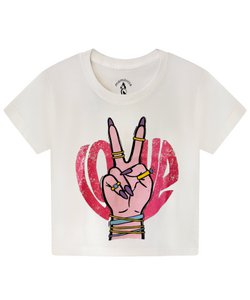 Love & Peace Shirt Weiß