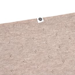 Woll -Babydecke / Kinderdecke / Wickeldecke - Pointelle gestrickt - Merinowol - Knoblauch