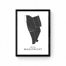 Maastricht - Wyck - Carte du quartier Poster