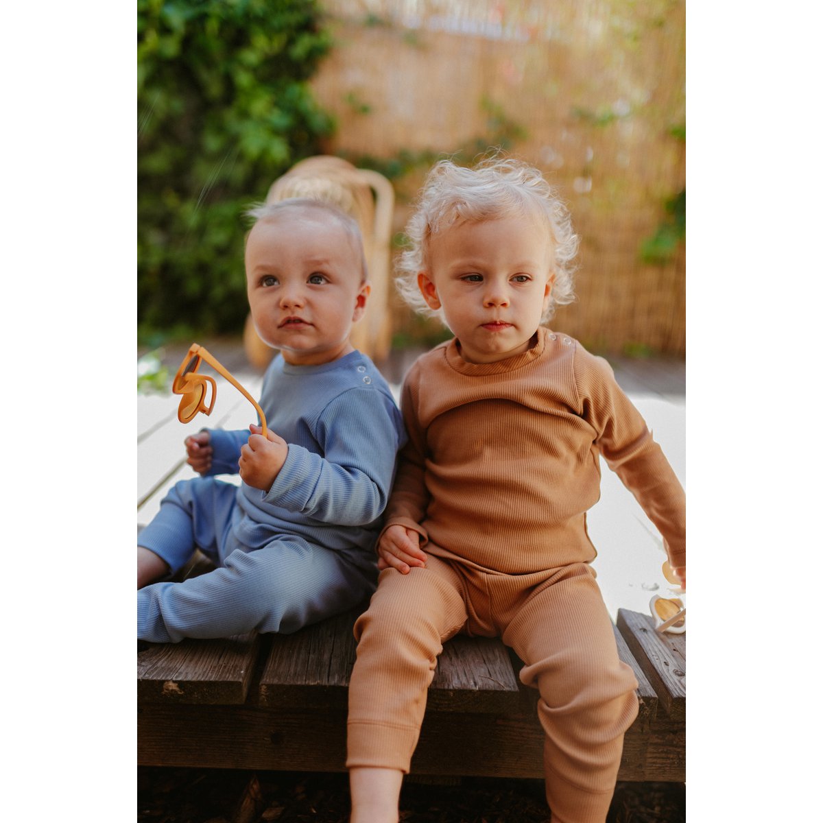 Ensemble pull côtelé