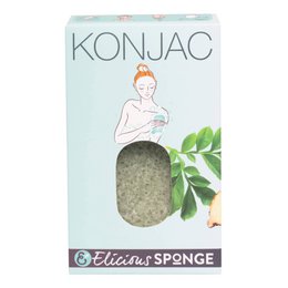 Konjac svamp til kroppen ekstra tyk aloe vera - fugtgivende