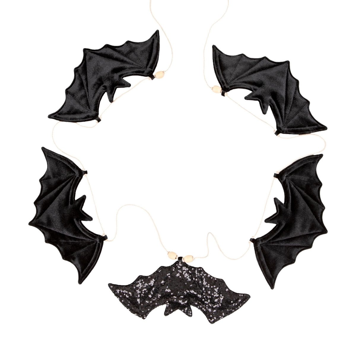 Dekorative Halloween-Girlande „5 Fledermäuse“