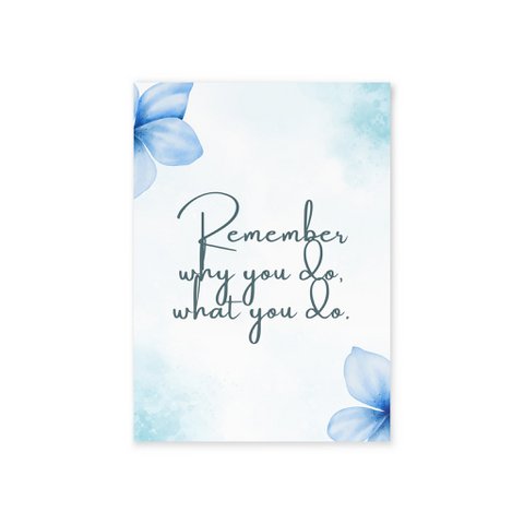 The Dreamer's Bookshop - Positive Affirmations "Remember Why" Card