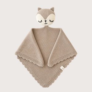 Baumwoll-Kuscheltuch Fuchs - Beige