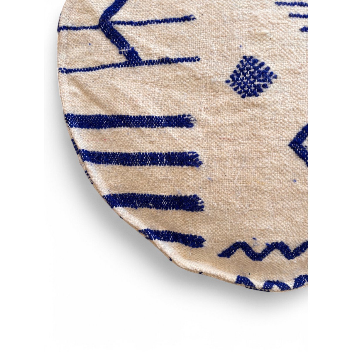 Vloerkussen rond - Mila Blue III