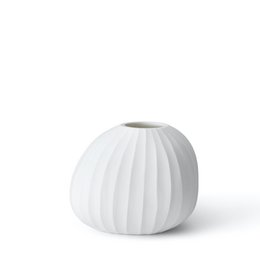 Organic vase, opal white