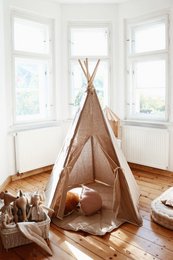 Tipi- und Mattenset „Natural Linen“