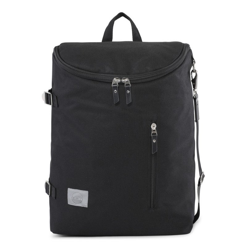 Black ♻️ Recycled Polyester Diaper Bag