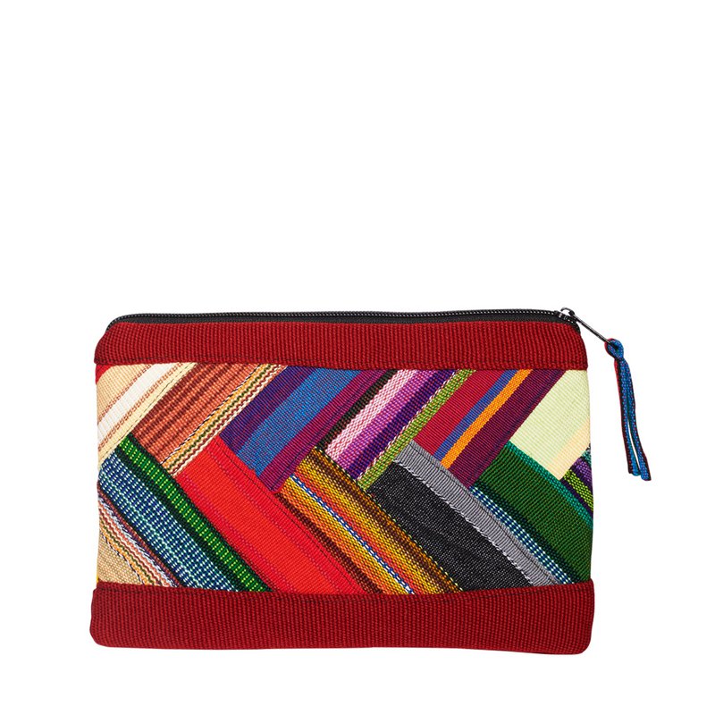 BORSA PER COSMETICI PATCHWORK | ROSSO