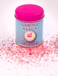 Gewürz-Glück Baking rende felice la scatola da forno - set regalo con decorazione per dolci, zucchero di fiori di cocco, lamponi, vaniglia, pirottini per muffin e idee per ricette