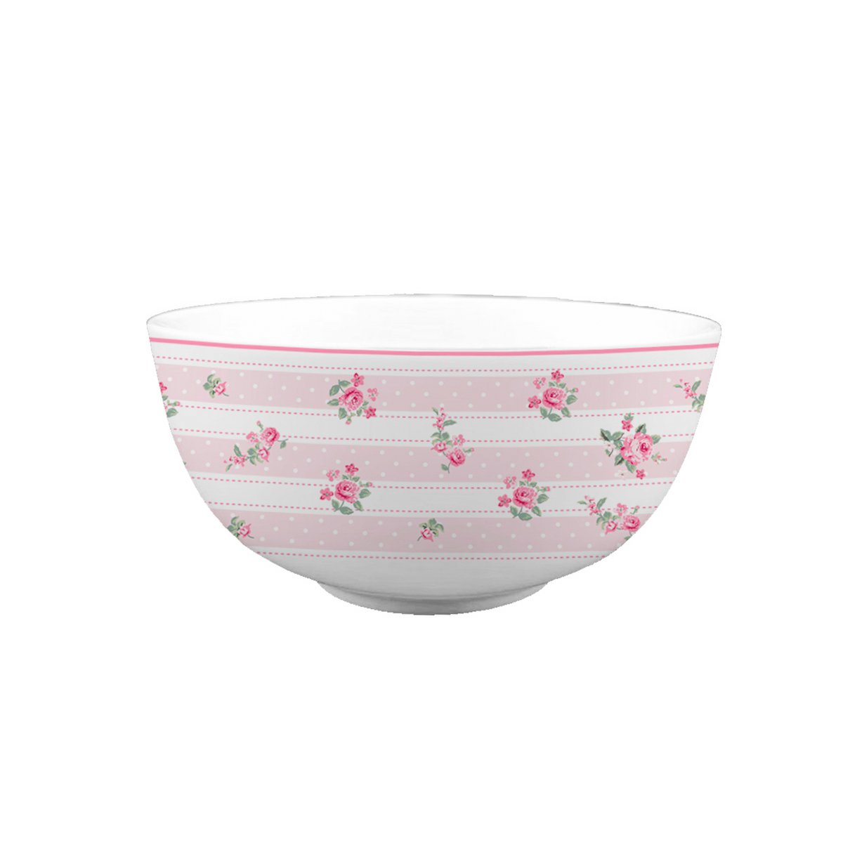 Cuenco de porcelana Bella rayas 400 ml Isabelle Rose