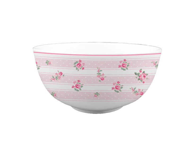 Cuenco de porcelana Bella rayas 400 ml Isabelle Rose