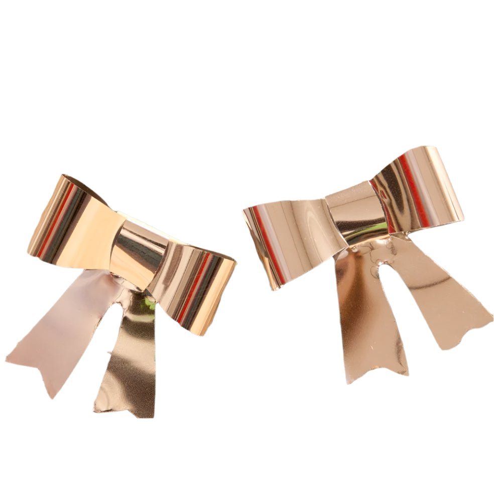 Glue deco bow tie silver