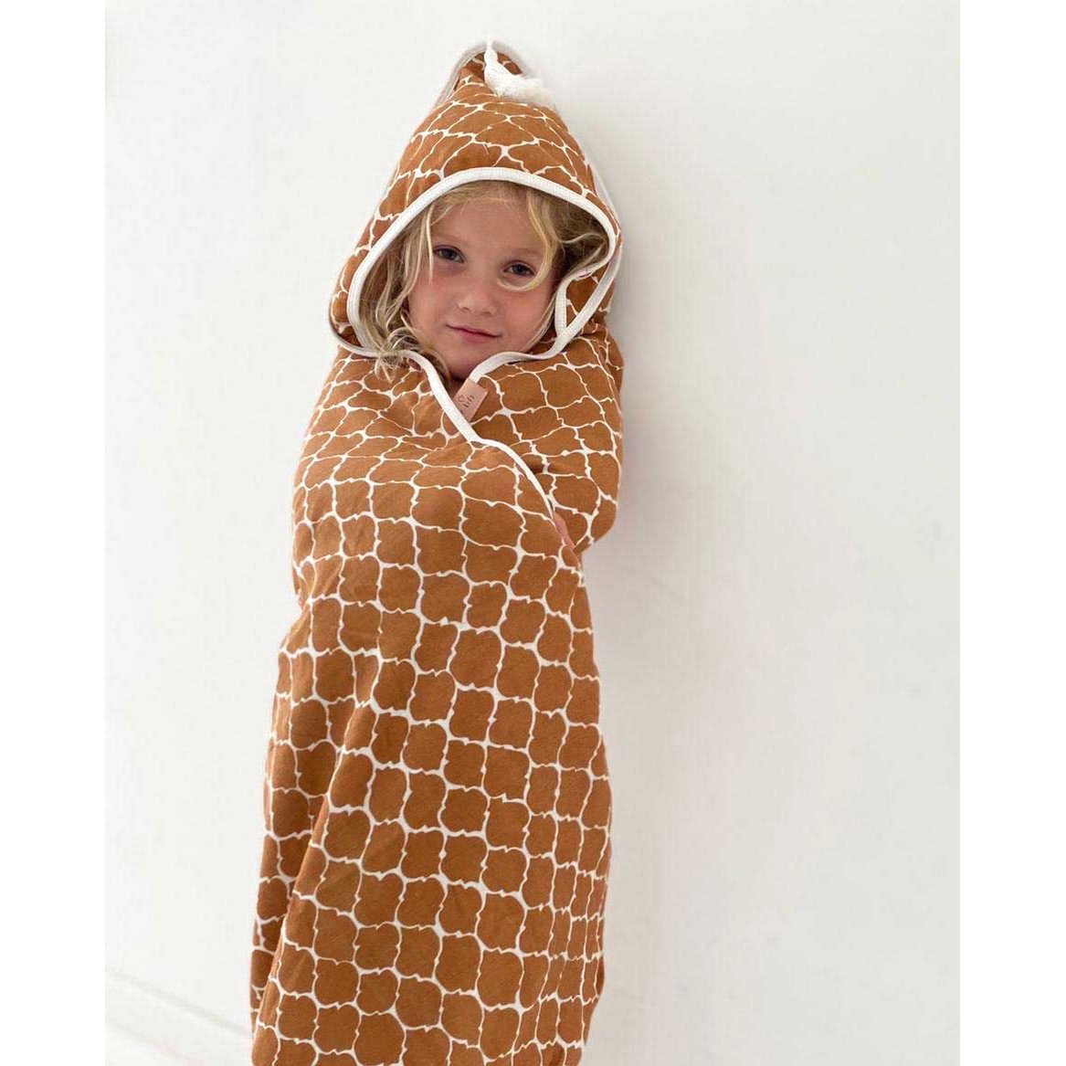 Badcape/omslagdoek 100x100 Érase una vez un sueño Marrón avellana