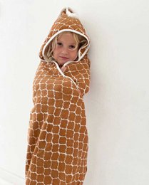 Badcape/omslagdoek 100x100 Érase una vez un sueño Marrón avellana