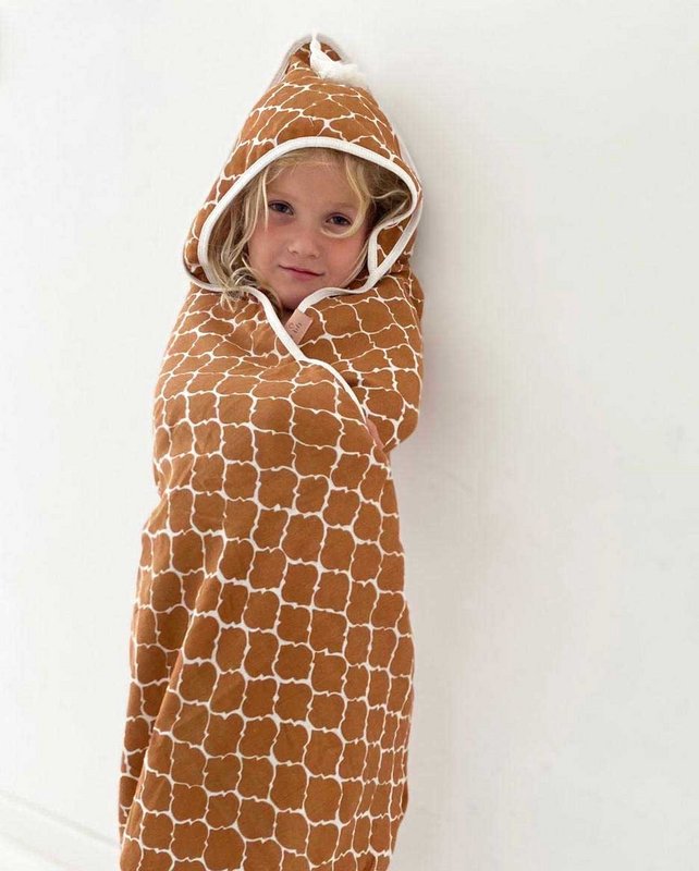 Badcape/omslagdoek 100x100 Érase una vez un sueño Marrón avellana