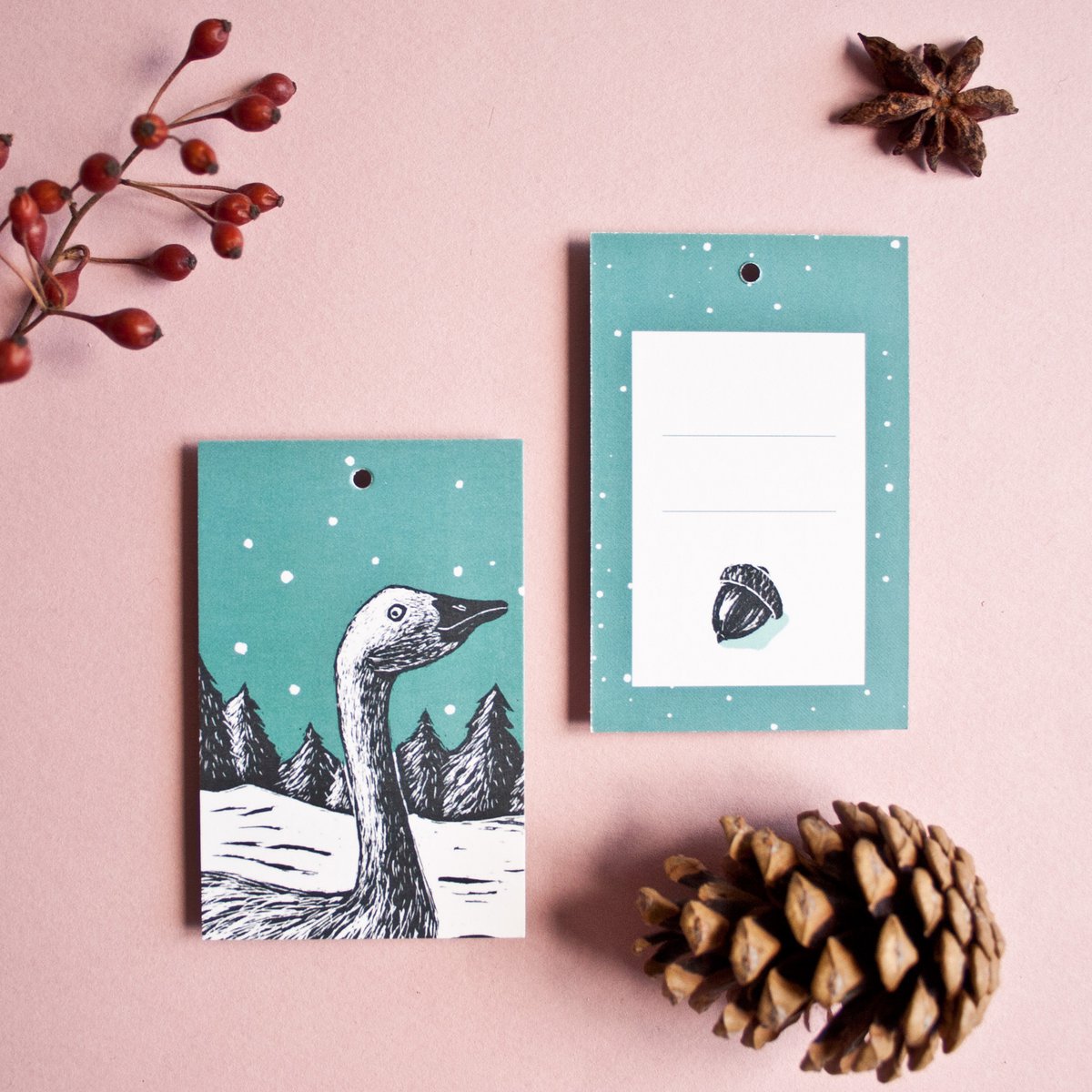 Gift tag set Christmas (8 pcs.)