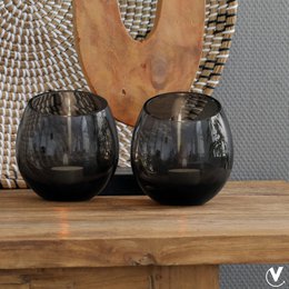 Thé-Light Holder - Moho Gray (ensemble de 2 pièces)