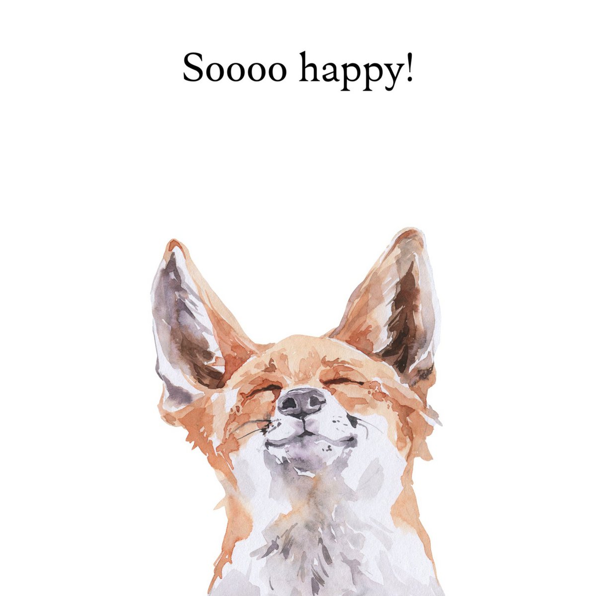 Nachhaltige Karte Happy Fox
