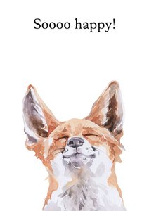 Nachhaltige Karte Happy Fox