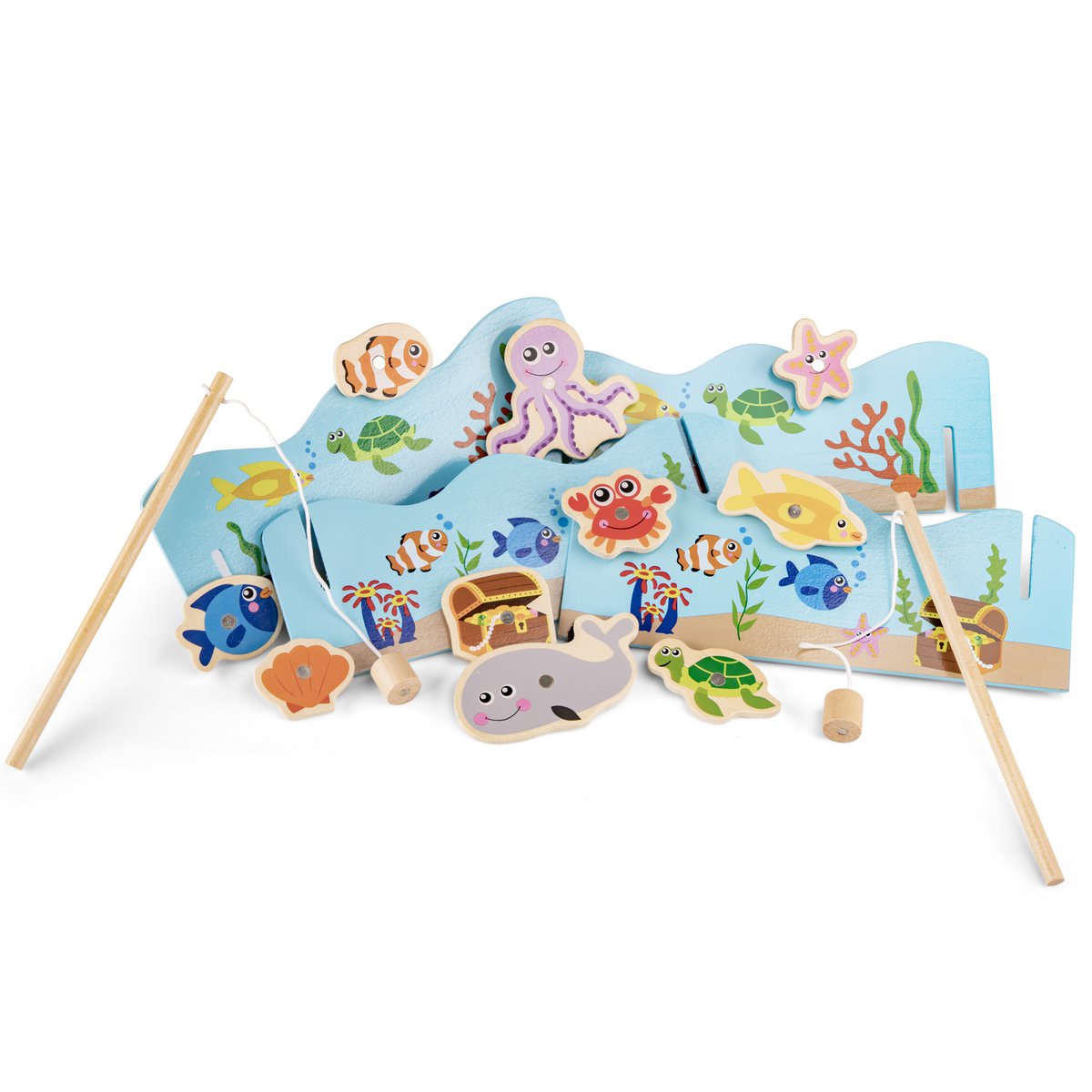 Wooden Magnetic Fishing Game