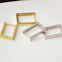 Hoop Square Minimalist Square Hoop Earrings
