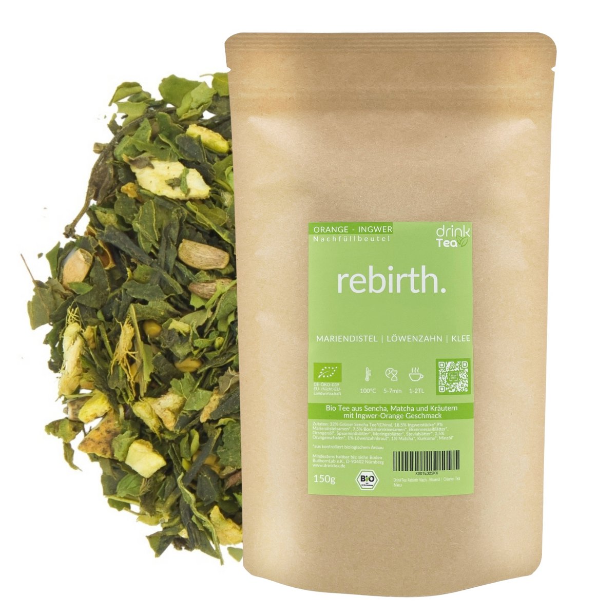 Biologische Superfood Thee Wedergeboorte 150g