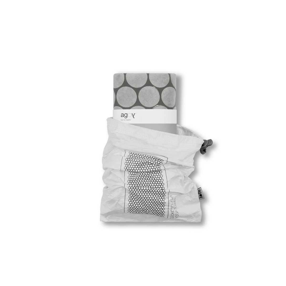 Gecko Touch Yoga Towel - Moon Grey