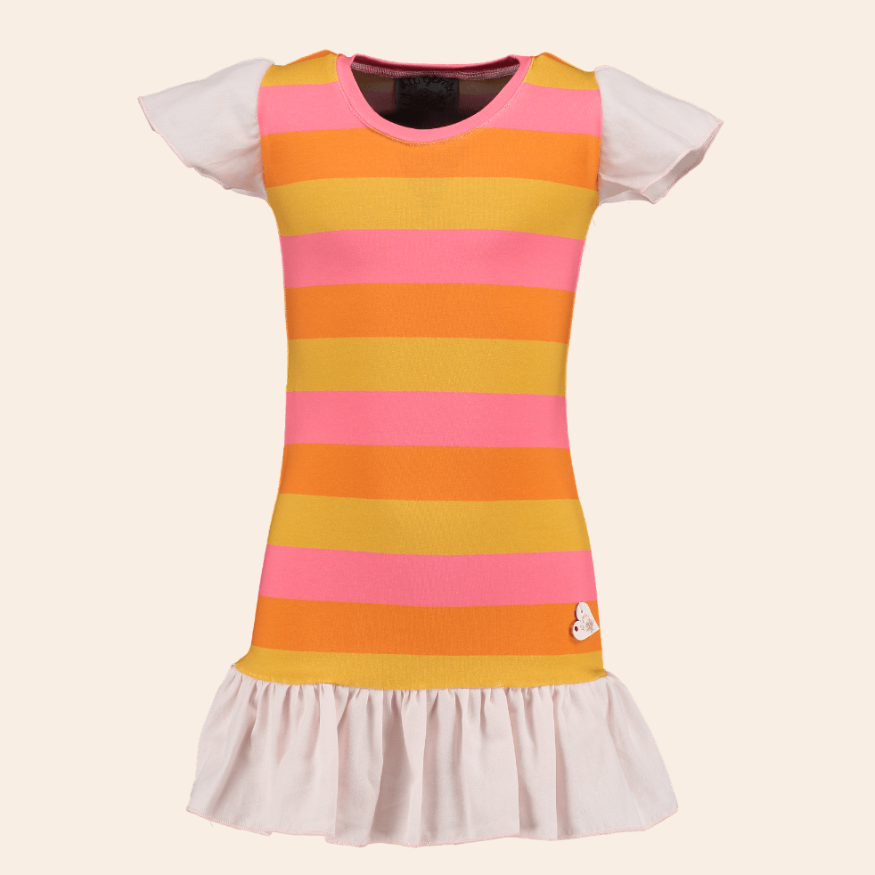 Kinderjurk strepen roze | Kate